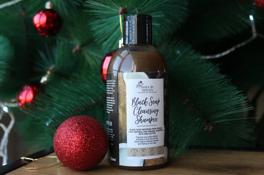Black Soap Cleansing Shampoo (250ml) - Shea by Design