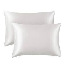 Satin'ista White Satin Pillowcase Set - Shea by Design